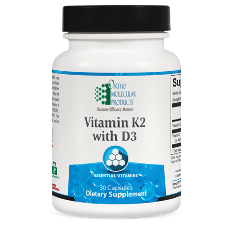 OrthoMolecular Vitamin K2 with D3 30 capsules