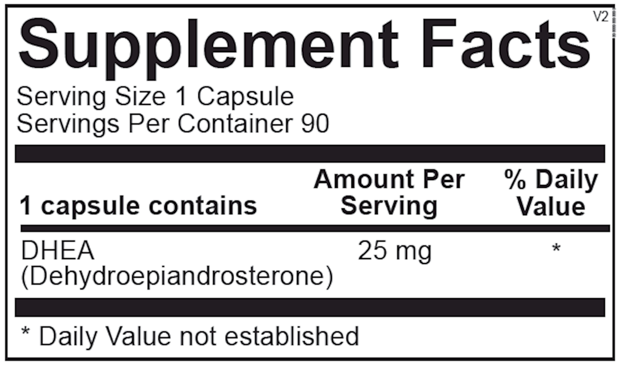 OrthoMolecular DHEA 25mg 90 capsules
