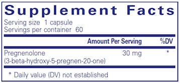 Pure Encapsulations Pregnenolone 30mg 60 capsules