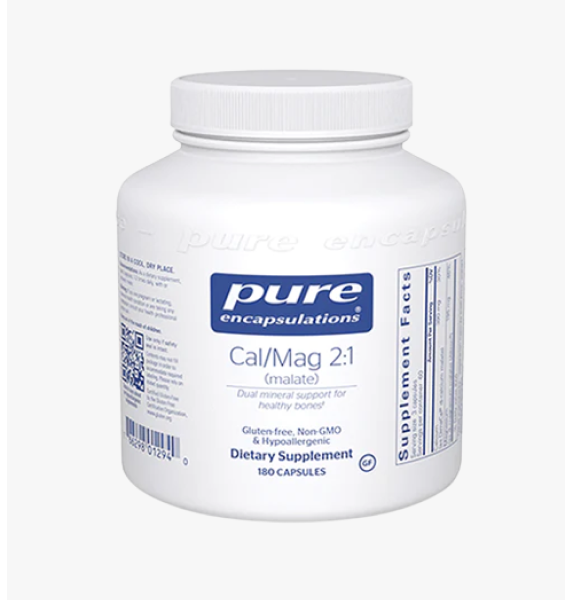 Pure Encapsulations Calcium Magnesium (malate) 2:1 180 capsules