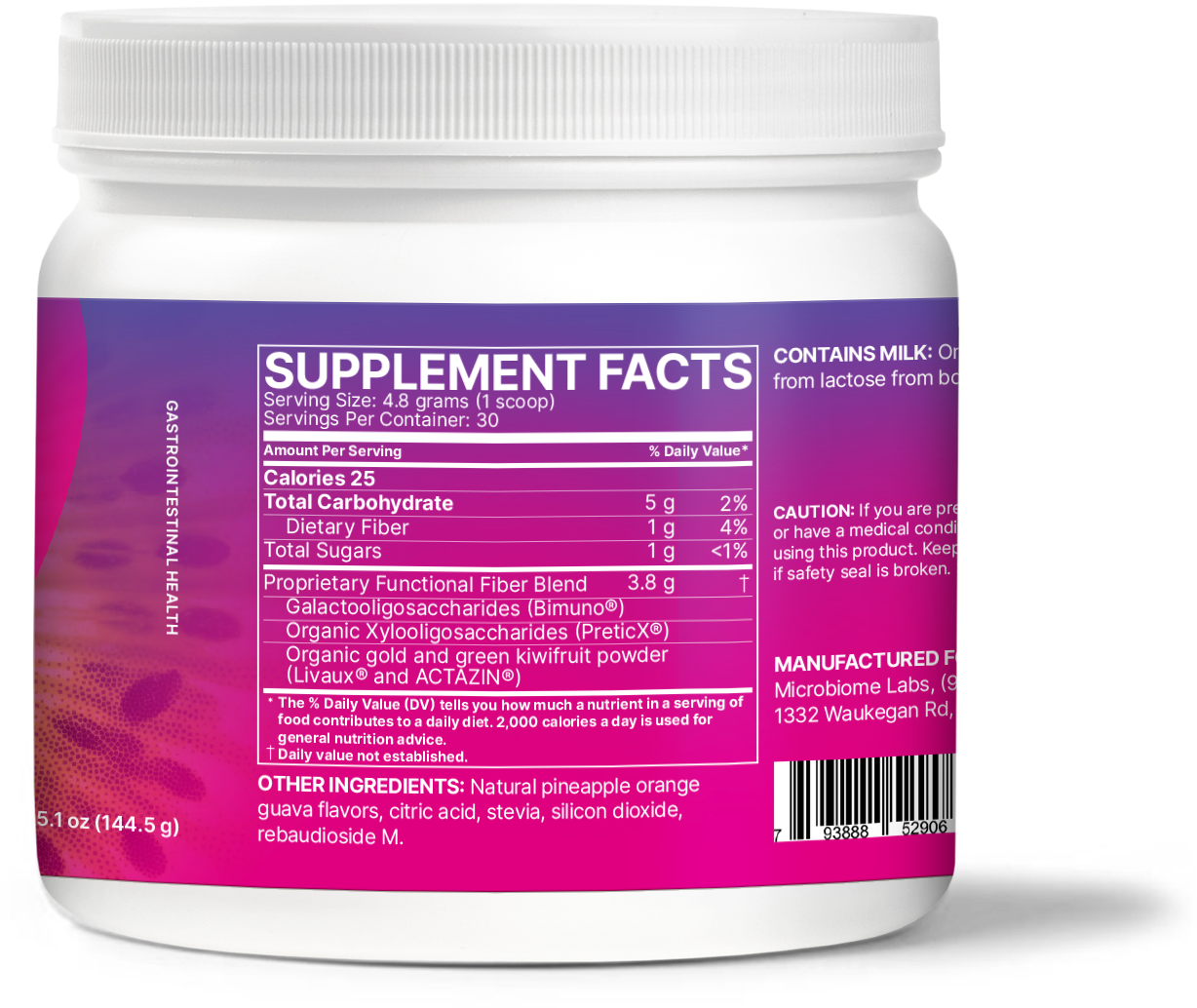 Microbiome Labs MegaPre Prebiotic Powder 30serv