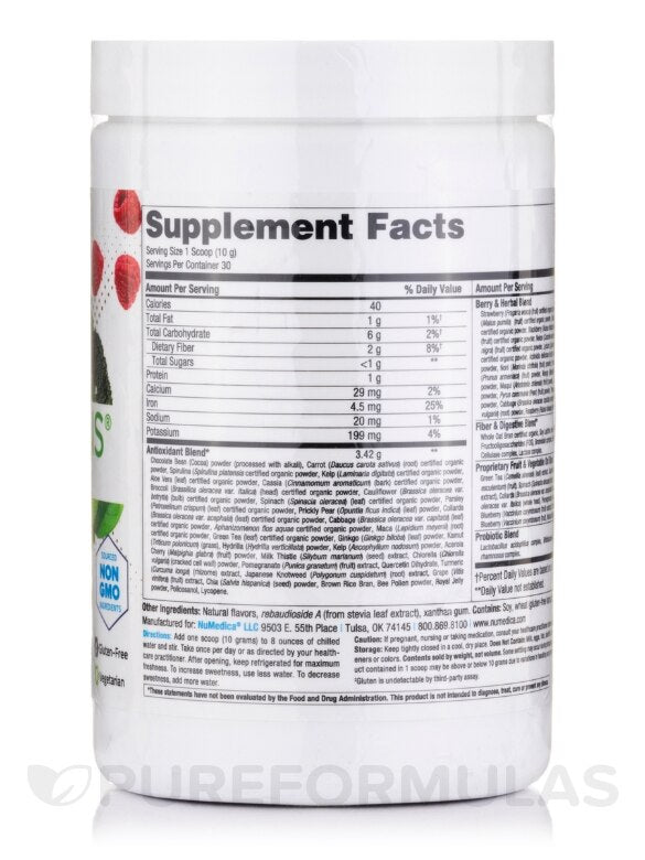 Numedica Power Greens Espresso 30 servings