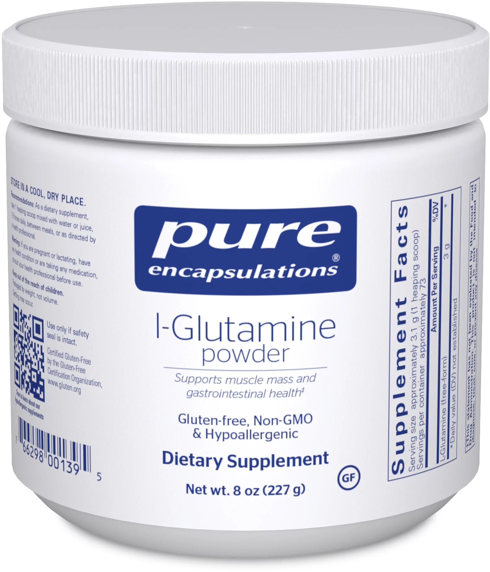 Pure Encapsulations L-Glutamine Powder 8oz